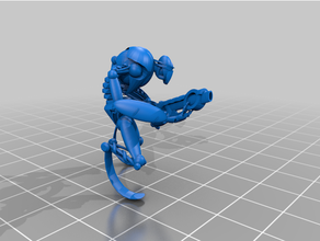 defenderbot droïde miniature robot science fiction scifi sci 3d print model - Mito3D