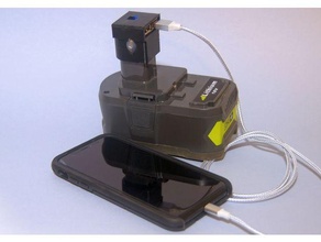 Ryobi USB Ladegerät Batterie Pack Hobby Fotografie Leistung liefern Werkzeuge wiederaufladbar 3d print model - Mito3D