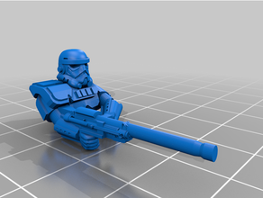 Soldat Dino Fahrer Remix Legion Krieg Sterne Star Kriege 3d print model - Mito3D