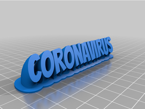 Coronavirus angepasst 3d print model - Mito3D