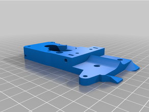 Helm Extruder Backplate Ender 3 montieren mgn Schienen Direkte Fahrt linear Schiene mgn12h 3d print model - Mito3D