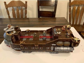 Unterstützung Zwerg Luftschiff dnd Drachen Dungeons Rollenspiel Tischplatte Kriegsspiel 3d print model - Mito3D