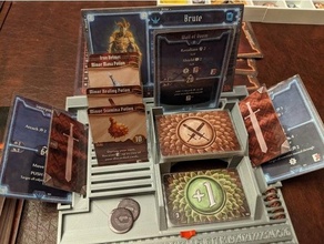gloomhaven player dashboard stackable + 26 hp xp tracker - english 3d print model - Mito3D
