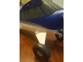 carbon-z cub landing gear fairing airplane carbon eflite rc plane 3d print model - Mito3D