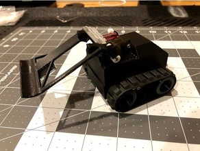 servo dirigido fpv pequeno tanque Lego minúsculo 3d print model - Mito3D