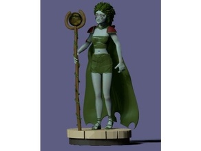 elementar Dungeons Drachen Rollenspiel Frau 3d print model - Mito3D