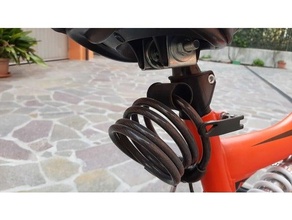 morsetto lucchetto bicicletta clamp bicycle lock 3d print model - Mito3D