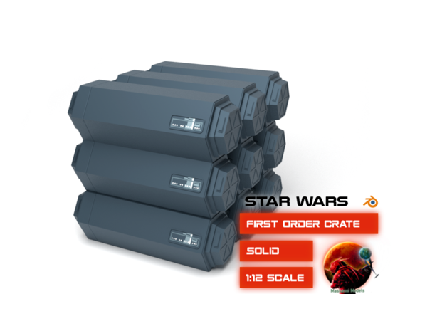 Estrela guerras ordem recipiente frente batalha 2 caixa caixote jogos legião terreno Guerra Estrelas tampo mesa 3D print model - Mito3D