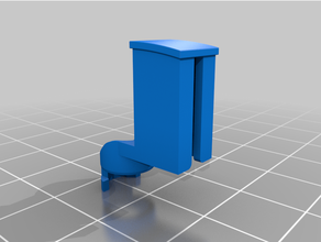 mando cisterna Jacob delafon pulsador recambio água 3d print model - Mito3D