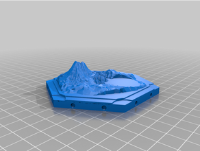 catan 3d minerale esadecimale pezzi magnetico 3d print model - Mito3D