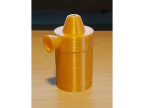 mini portable bubbler pipe v1 bong 3d print model - Mito3D