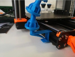 prusa mk3 extrusion profile base clip flexible camera arm teaching tech 3d print model - Mito3D