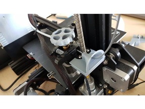 filament entonnoir ender 3 cr 10 créalité ender3 guider titulaire soutien 3d print model - Mito3D
