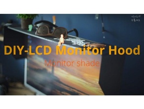 monitor hood shade 3d print model - Mito3D