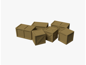 crate asset dnd miniature prop scenery 3d print model - Mito3D