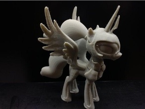 luna armor easy print mlp pony model 3d print model - Mito3D