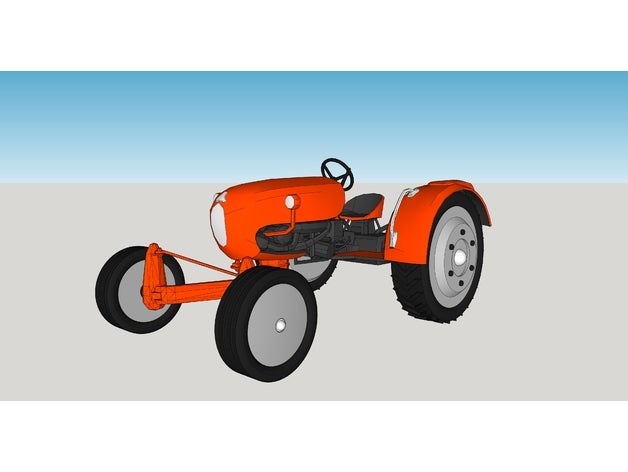 Tomber 4 tracteur 3D print model - Mito3D
