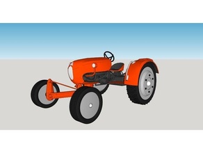Tomber 4 tracteur 3d print model - Mito3D