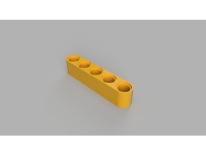 Lego compatível Viga 5 orifícios braço salva vidas 1x5 trave 3d print model - Mito3D