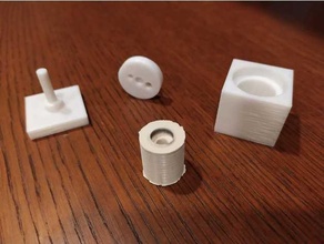 silicone solid bed mounts mould 3d print model - Mito3D