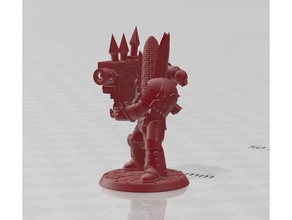 kernel korn - heavy weapon chaos space knight 3d print model - Mito3D