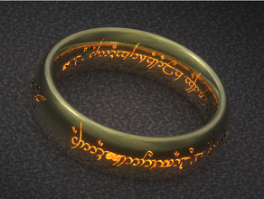 ring lord rings lotr 3d print model - Mito3D