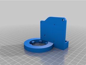 x5sa upgraded cooler - 5015 blower mount 3d print model - Mito3D