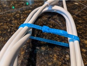tpu cable tie flexible 3d print model - Mito3D