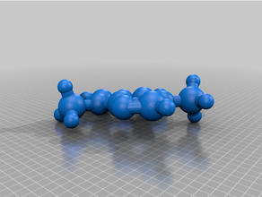 3d caffeine molecule 3d print model - Mito3D