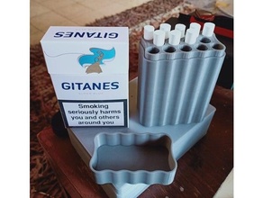 cigarette boîte Cas gaine 3d print model - Mito3D