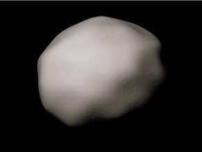 704 interamnia escala asteróide asteróides astronomia Principal cinto modelo solar espaço 3d print model - Mito3D
