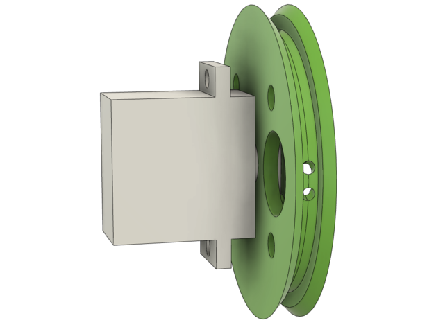 fs90 Servo Motor Rad 3D print model - Mito3D