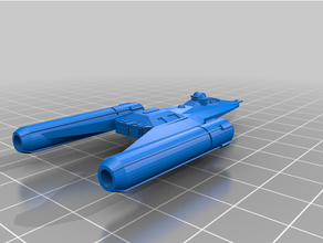 btl b wing caza estelar x juego escala nave guerra Galaxias estrella guerras xwing miniaturas ala 3d print model - Mito3D