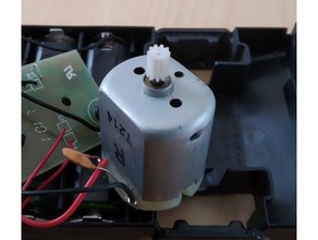 motor gear duplo toy train 3d print model - Mito3D