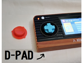 Atari retro elde taşınır d pad 3d print model - Mito3D