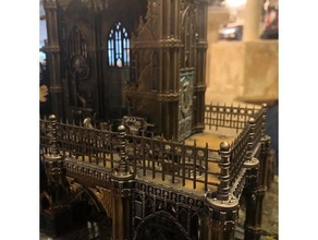wrought iron fence sector imperialis terrain wargame warhammer 40k 3d print model - Mito3D