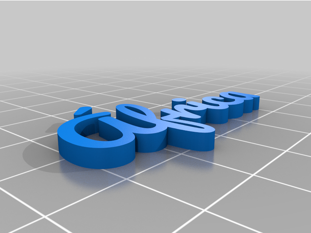 nombre personnalisé 3D print model - Mito3D