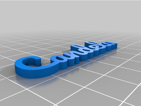 nombre candela personalizzato 3d print model - Mito3D