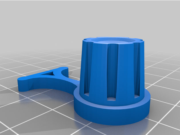 curta controle botão 3D print model - Mito3D