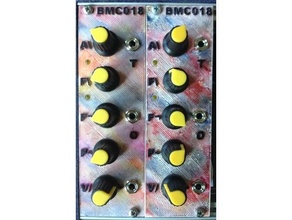 bmc018 analog Trommel Eurorack Panel 3d print model - Mito3D