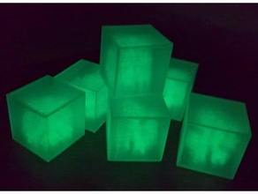 ice dice glows dark kitchen 3d print model - Mito3D