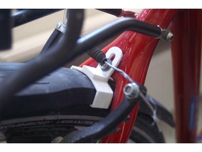 trek 72 fx 2011 rear mudguard clip bicycle bike startrek 3d print model - Mito3D
