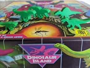 dinosaure île carnivore meeples 3d print model - Mito3D