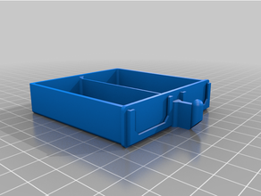 stackable resistor storage box 2 drawer tolerant customized 3d print model - Mito3D