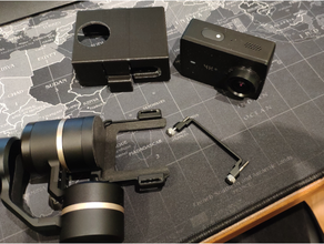 xiaomi yi 4k rapide montage cardan caméra monter feiyutech feiyu 3d print model - Mito3D