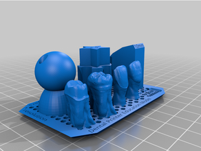 diş izi eğitim testi 3 boyutlu yazıcı modeli Eğitim Ölçek 3d print model - Mito3D