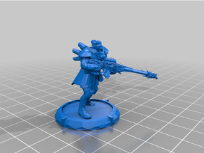 garryth 2 procuração duende hordas mini miniatura miniaturas atirador elite máquina guerra Warmahordes 3d print model - Mito3D