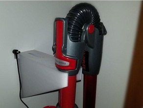 shark ionflex vacuum wall mount plug keeper sharkvacuum 3d print model - Mito3D