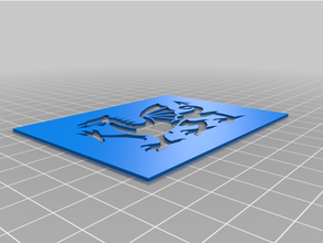 Welch Dragão estêncil personalizado 3d print model - Mito3D
