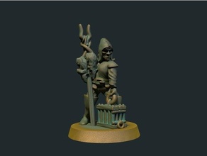 rat catcher 28mm supports needed peasant supportless townsfolke warhammer 3d print model - Mito3D